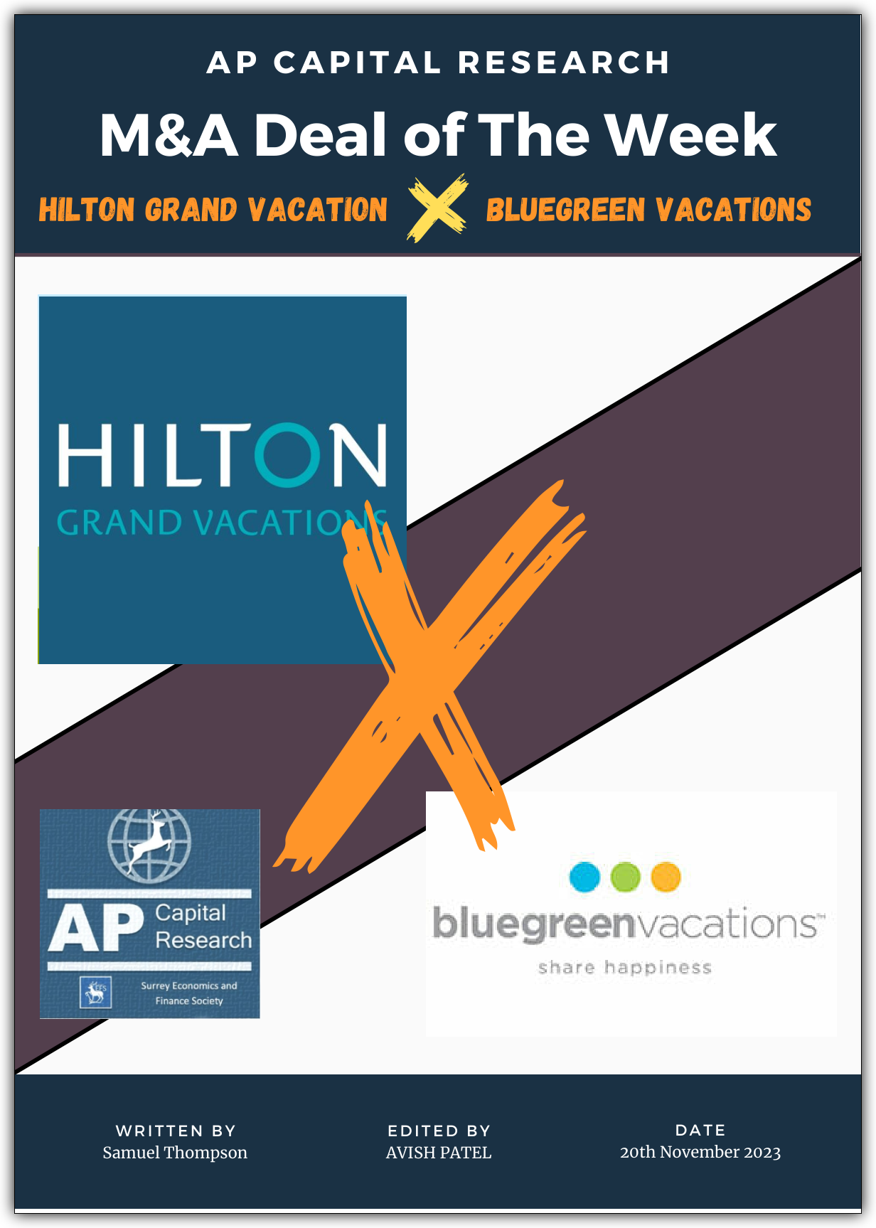M&A Deal of the Week - Hilton X Blue Vacation